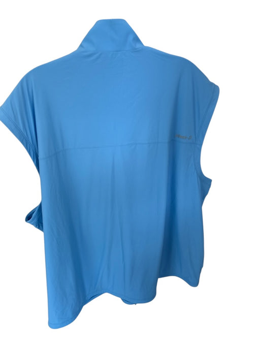 Johnnie-O NWT Size XXL Cornflower Blue Nylon Blend Solid Full Zip Golf Vest Cornflower Blue / XXL