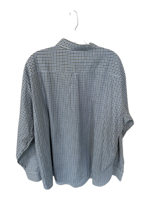 Peter Millar Size XXL Green & Blue Cotton Plaid Button Down Men's Shirt Green & Blue / XXL