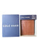 Cole Haan New In Box Brown Leather Pebbled Card Holder Men's Wallet Brown