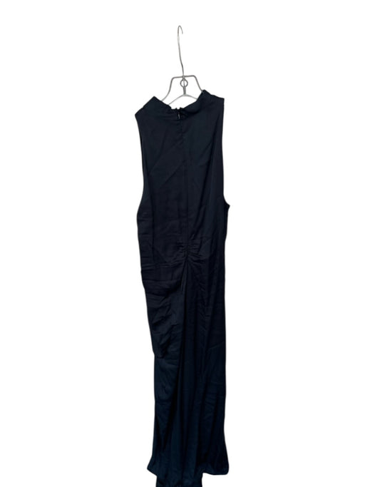 A.L.C. Size 6 Midnight Navy Viscose Cowl Neck Drawstring Back Zip Gown Midnight Navy / 6