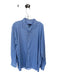 Peter Millar Size XXL Blue & White Cotton Blend Checkered Button Down Shirt Blue & White / XXL