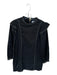 Something Navy Size M Black & White Cotton Blend Long Sleeve Ruffles Dress Black & White / M