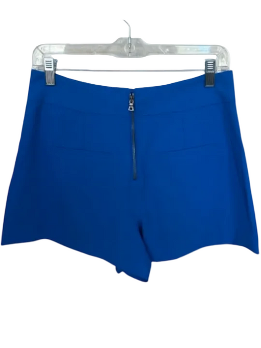 Alice & Olivia Size 6 Electric Blue Polyester Front Pockets Back Zip Shorts Electric Blue / 6
