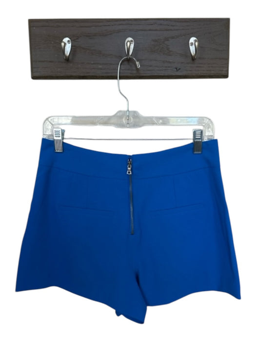 Alice & Olivia Size 6 Electric Blue Polyester Front Pockets Back Zip Shorts Electric Blue / 6
