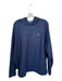 Peter Millar Navy & White Polyester Solid Long Sleeve Athletic Men's Hoodie Navy & White / XXL