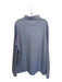 Peter Millar Gray & White Polyester Striped Half Zip Athletic Men's Pullover Gray & White / XXL