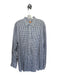 Peter Millar Size XL White & Black Cotton Grid Button Down Men's Shirt White & Black / XL