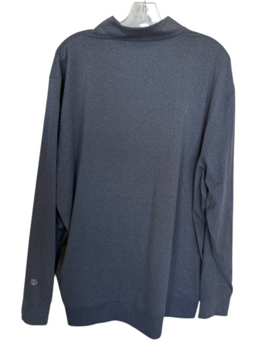 Stitch Gray Polyester Heathered Half Zip Golf Men's Pullover Gray / XL