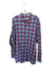 Peter Millar Size XXL Blue & Red Cotton Plaid Button Down Men's Shirt Blue & Red / XXL