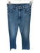 Mother Size 27 Med Light Wash Cotton Blend High Waist Bootcut Raw Hem Jeans Med Light Wash / 27