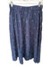 Hunter Bell Size S Navy & Red Cotton Elastic Waist Embroidered Flowers Skirt Navy & Red / S