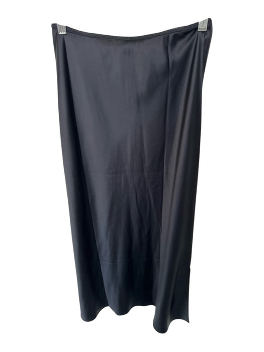 Reformation Size 6 Black Silk Elastic Waist Maxi Skirt Black / 6