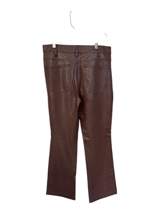 A.L.C. Size 6 Brown Vegan Leather High Waist Bootcut Pants Brown / 6
