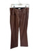 A.L.C. Size 6 Brown Vegan Leather High Waist Bootcut Pants Brown / 6
