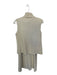 Zara Size S Cream High Waist A Line Turtleneck Sleeveless Skirt Set Cream / S