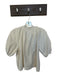 LaRoque Size S Cream Cotton 3/4 Balloon Sleeve Split Neck Top Cream / S