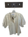 LaRoque Size S Cream Cotton 3/4 Balloon Sleeve Split Neck Top Cream / S