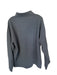 Peter Millar Gray Rayon Blend Heathered Half Zip Long Sleeve Men's Pullover Gray / XXL
