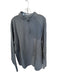 Peter Millar Gray Rayon Blend Heathered Half Zip Long Sleeve Men's Pullover Gray / XXL