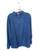 Peter Millar Light blue Polyester Blend Solid Half Zip Golf Men's Pullover Light blue / XXL