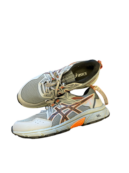 Asics Shoe Size 11.5 Gray & Orange Canvas Athletic Men's Sneakers 11.5