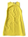 Alice & Olivia Size 4 Bright Yellow Polyester Sleeveless Back Zip Shift Dress Bright Yellow / 4