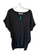 Marie Oliver Size S Black Silk Batwing Fringe V Neck Dress Black / S