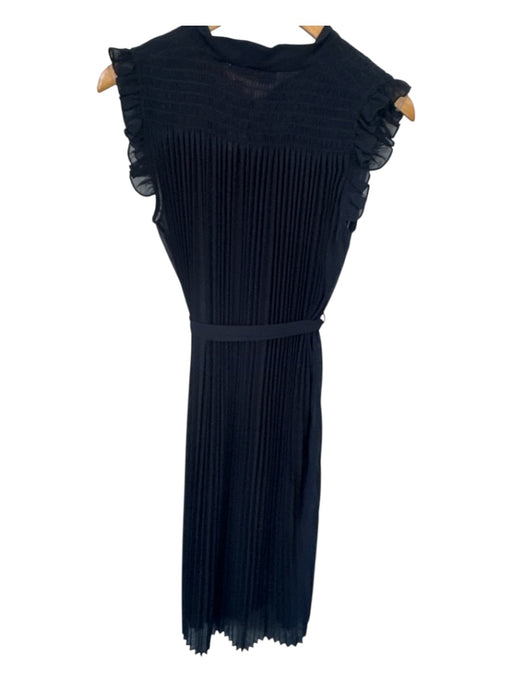 Zimmerman Size 1/S Navy Polyester Pleated Sleeveless Maxi Dress Navy / 1/S