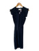 Zimmerman Size 1/S Navy Polyester Pleated Sleeveless Maxi Dress Navy / 1/S