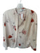 Vince Size S Pink & Red Polyester Long Sleeve Flowers Button Down Top Pink & Red / S