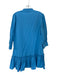 Olivia James Size M Cornflower Blue Cotton Long Balloon Sleeve V Neck Dress Cornflower Blue / M