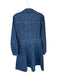 Tanya Taylor Size 6 Dark Wash Cotton Blend Long Sleeve Collar Buttons Dress Dark Wash / 6