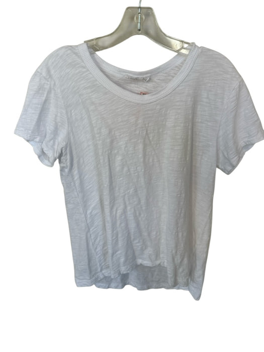 Wilt Size S White Cotton Short Sleeve Crew Neck Top White / S