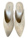 Free People Shoe Size 8 Taupe Suede Block Heel Pointed Toe Mules Taupe / 8
