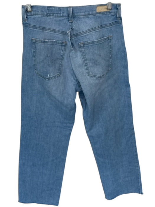 AG Size 27 Light Wash Denim Straight Cut Mid Rise Jeans Light Wash / 27