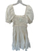 Ulla Johnson Size One Size Cream Cotton Puff Sleeves Ruffle Rope belt Maxi Dress Cream / One Size