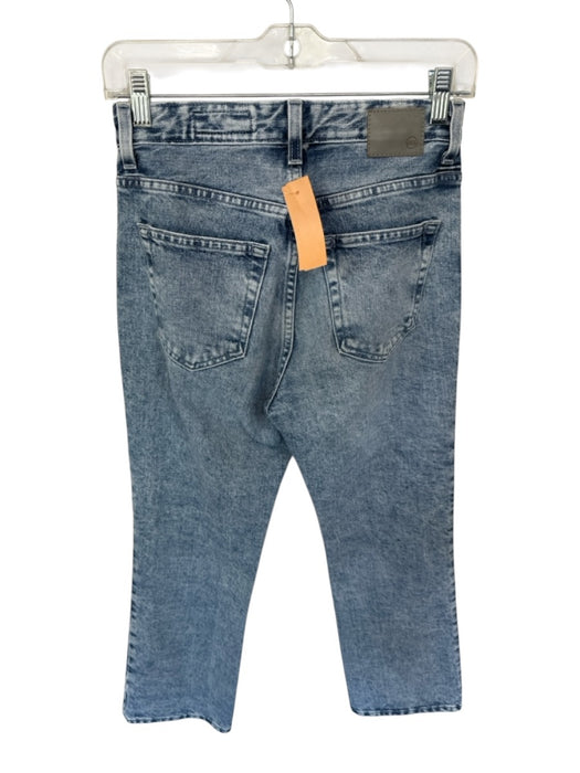 AG Size 25 Med Light Wash Cotton Blend Acid Wash High Waist Bootcut Jeans Med Light Wash / 25
