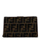 Fendi Brown Canvas & Leather Monogram Zucca Snap Button Close Coin pouch Wallets Brown