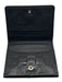 Louis Vuitton Black Leather Patent Damier Snap Closure Compact Wallets Black