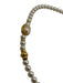Richelieu White & Gold Tone Faux Pearl Beaded Long Box Clasp Necklace White & Gold Tone