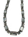 Weiss Clear Silver Tone Metal Rhinestone Chain Hook clasp Necklace Clear