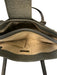 Tumi Gray Coated Canvas Leather trim Internal Compartments Multiple Pockets Bag Gray