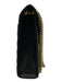 Saint Laurent Black Leather Gold Tone Hardware Quilted Magnetic Snap Flap Bag Black / Large
