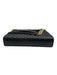 Saint Laurent Black Leather Gold Tone Hardware Quilted Magnetic Snap Flap Bag Black / Large