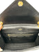 Saint Laurent Black Leather Gold Tone Hardware Quilted Magnetic Snap Flap Bag Black / Large
