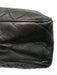 Chanel Black Leather Gold Tone Hardware Magnetic Snap Closure Quilted Detail Bag Black