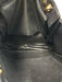 Chanel Black Leather Gold Tone Hardware Magnetic Snap Closure Quilted Detail Bag Black