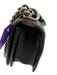 Chanel Black Leather Quilted Silver Tone Hardware Chain Detail Flap Over Bag Black / Small