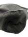 Prada Black Nylon Logo Plate Zip Top Silver Tone Hardware Crossbody Bag Black