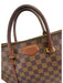 Louis Vuitton Brown Print Coated Canvas Damier Ebene Top Handle Tote Bag Brown Print / Medium